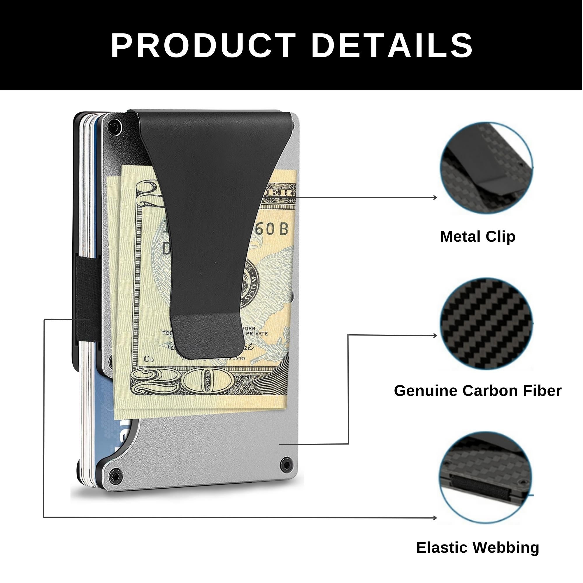 Sleek Carbon Fiber RFID Men's Wallet