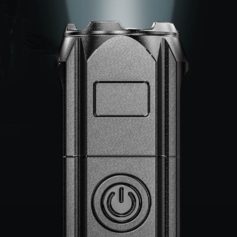 Lumi Trek Pro Rechargeable Tactical Flashlight – 3 Modes, Zoomable, USB-C