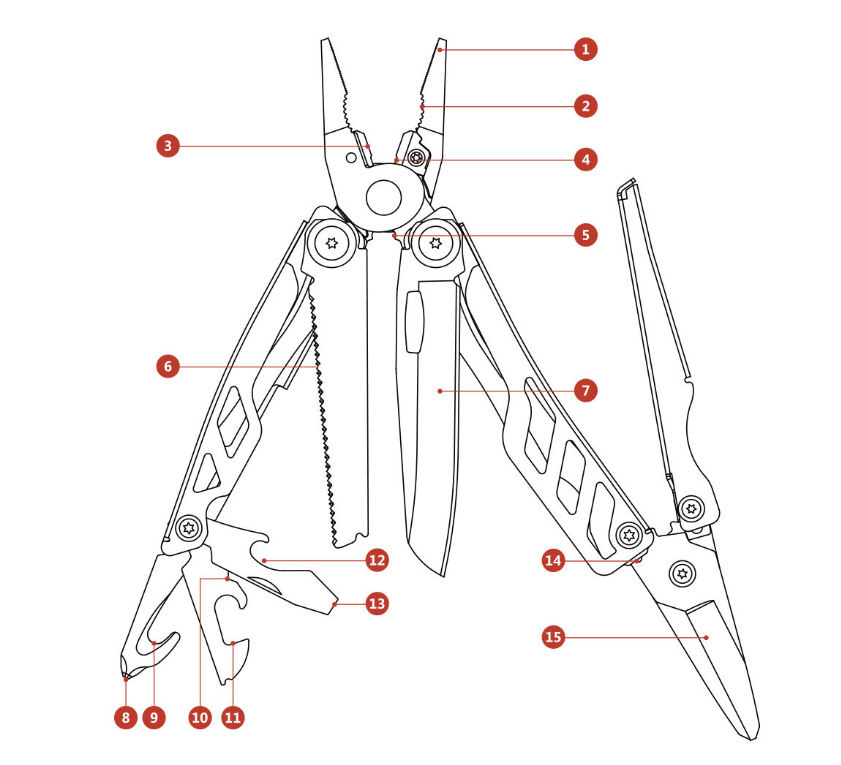Xiaomi Mijia Multifunctional Folding Knife