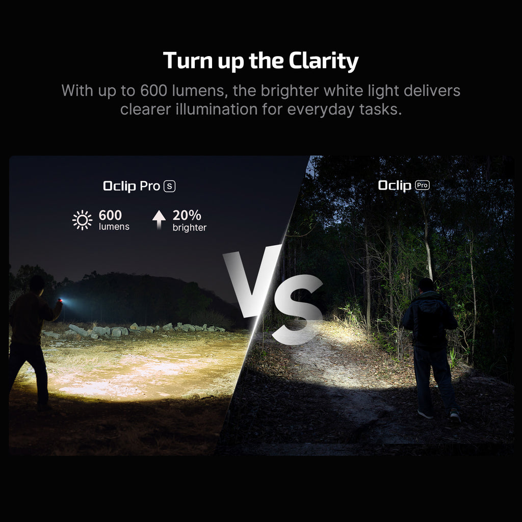 Olight Oclip Pro S Clip-On Light — White, RGB & UV