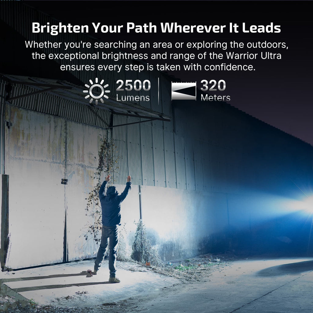 Olight Warrior Ultra Tactical Flashlight — 2500 Lumens