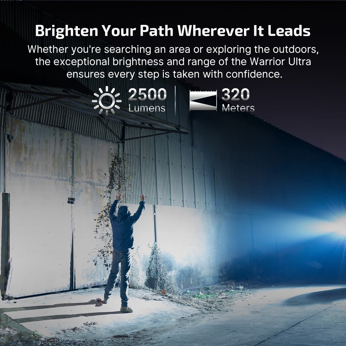 Olight Warrior Ultra Tactical Flashlight — 2500 Lumens