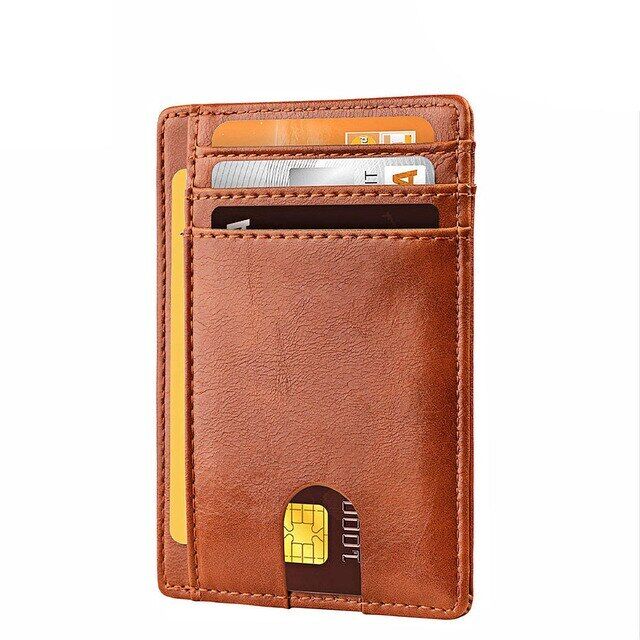 Leather Wallet RFID Slim